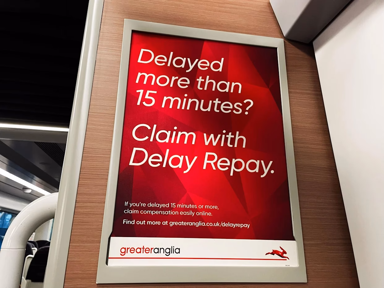 Can I claim compensation if I arrive late on a train?