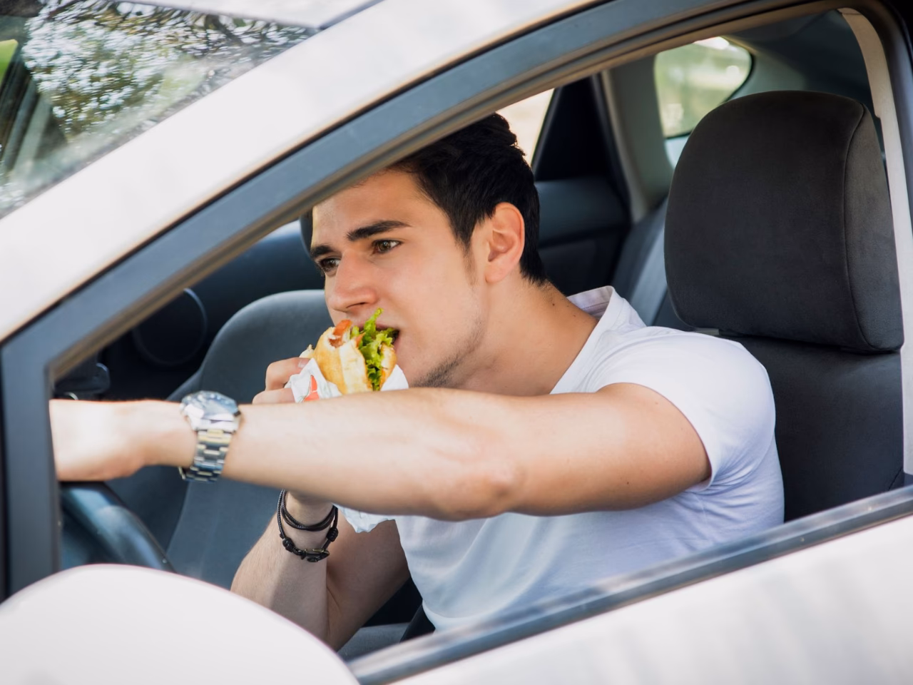 Is it illegal to eat while driving?