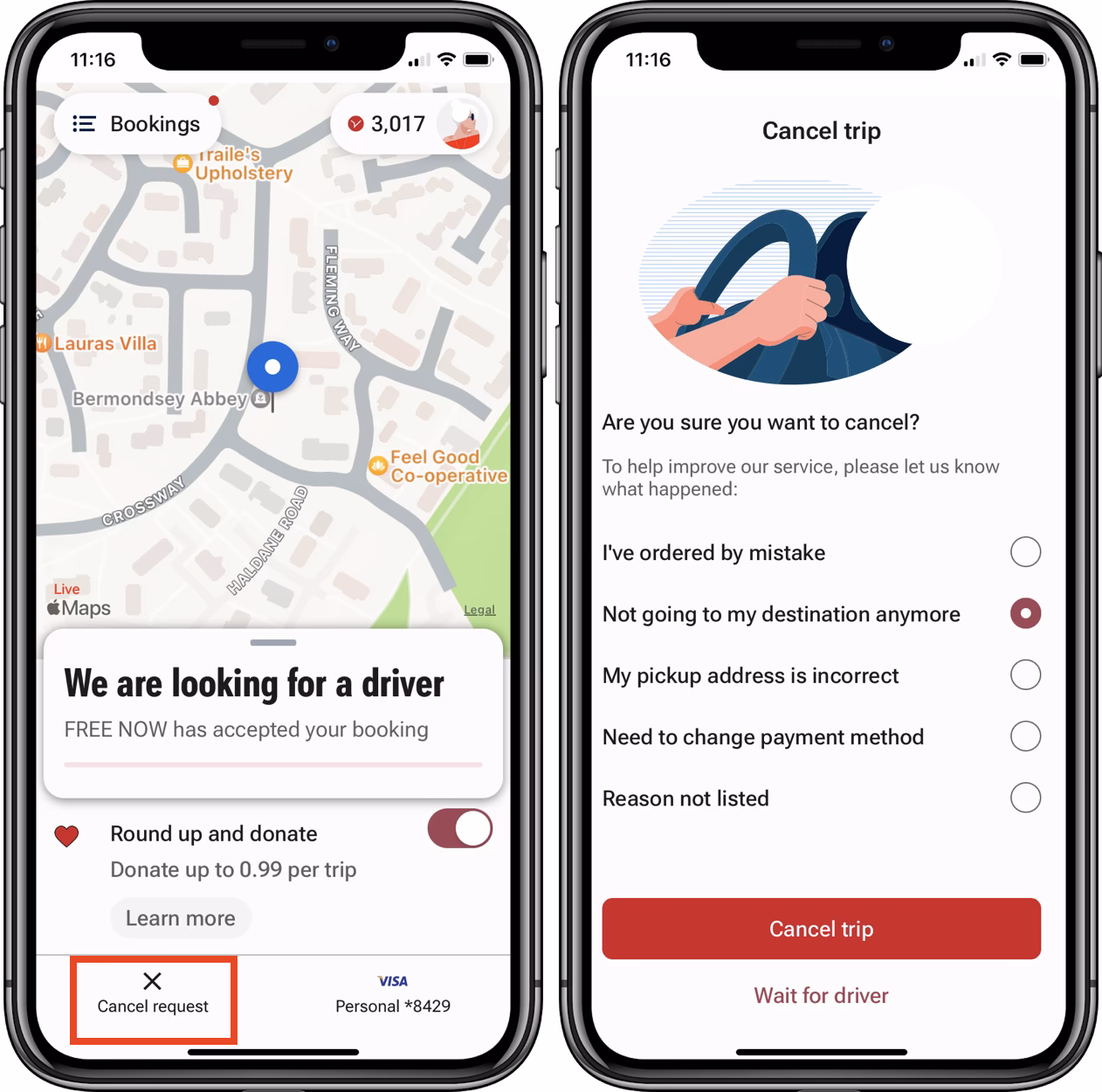 How do I prebook a taxi through the web Booker?