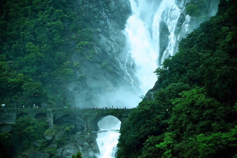 How much Yaxi from Candolim to Dudhsagar waterfall?
