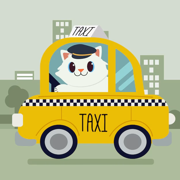 Did a cat give a taxi driver a shock?