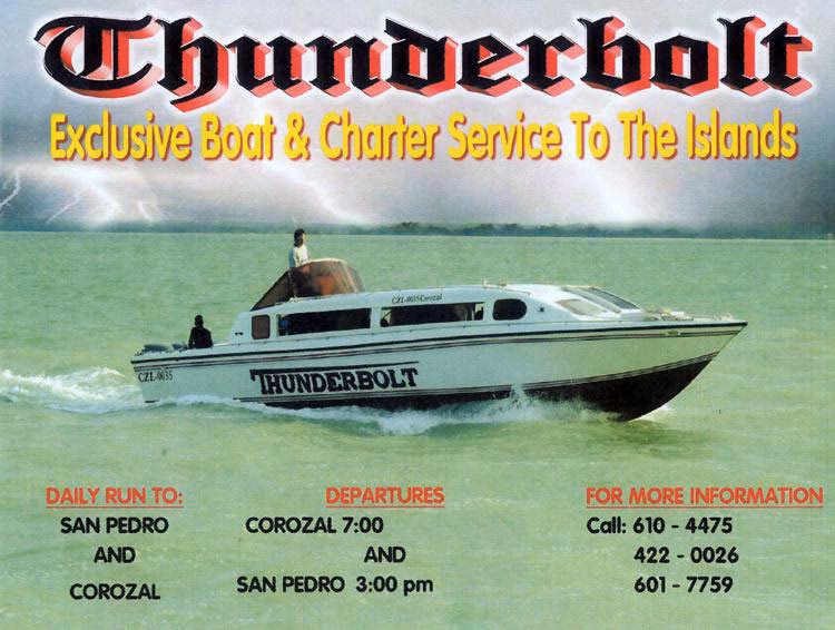 Is there a ferry from Corozal to San Pedro/Caye Caulker?