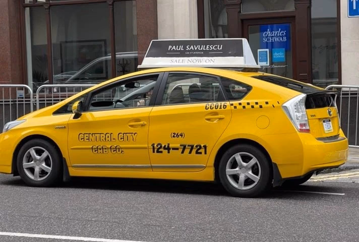 How do I book a taxi at city centre central?