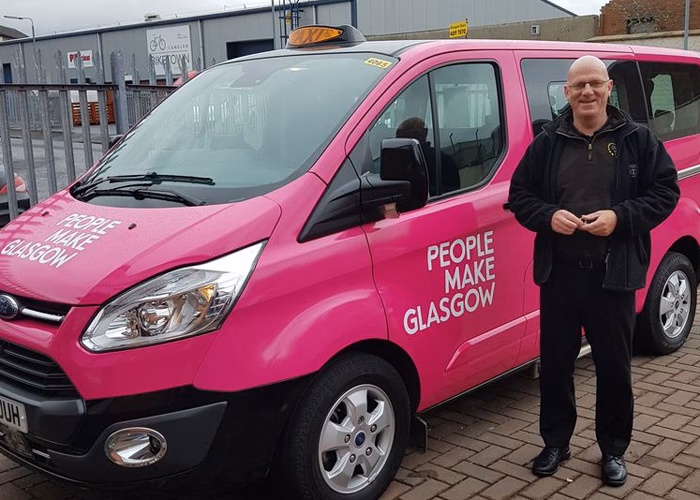 How many Glasgow Taxi drivers have left the industry?