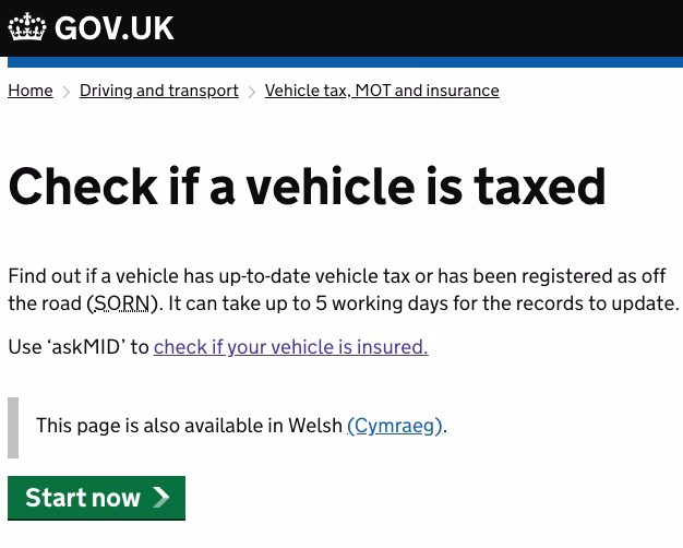 Why should I check my car's tax status?