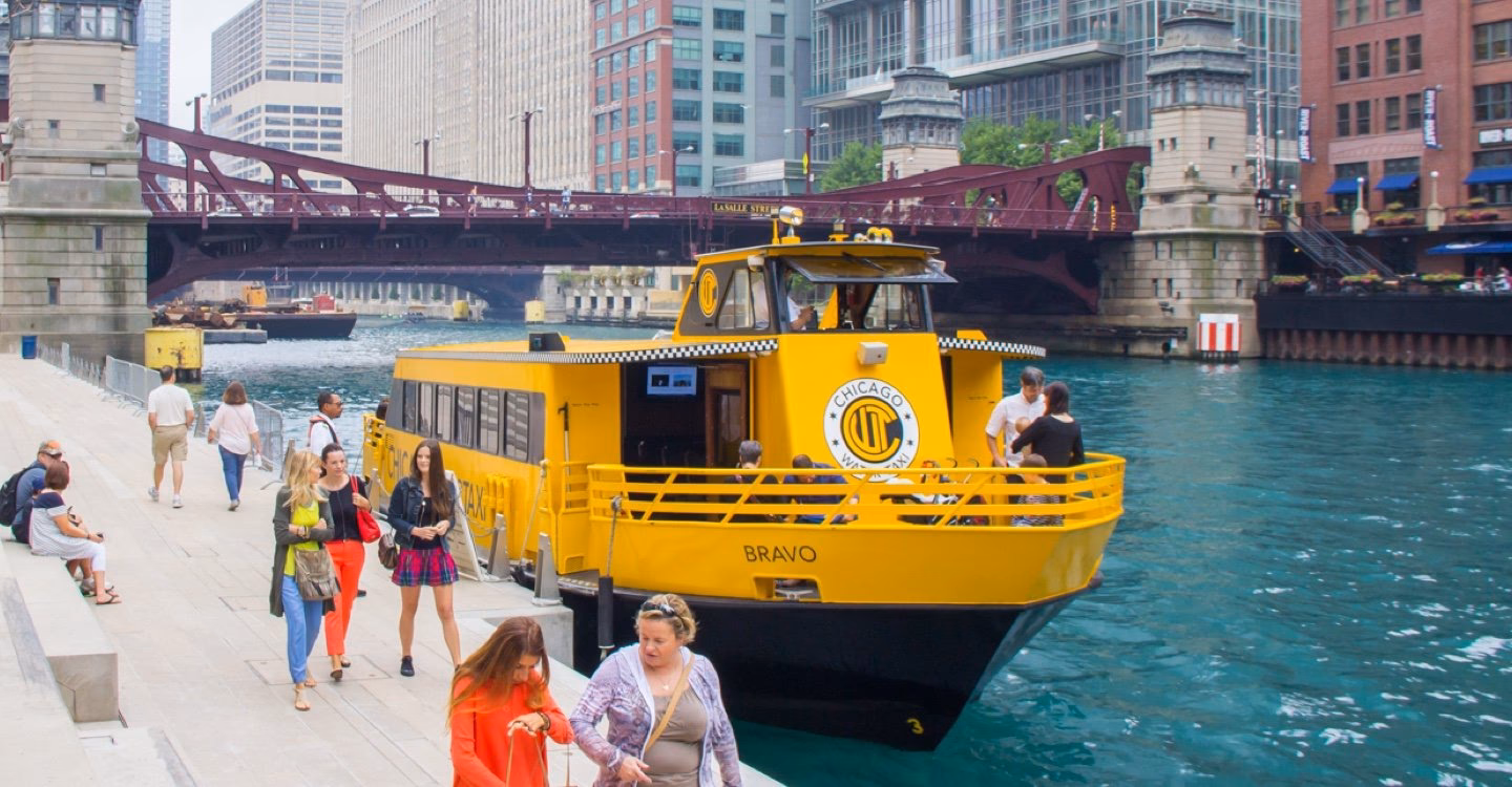 When do water taxis start in Chicago?