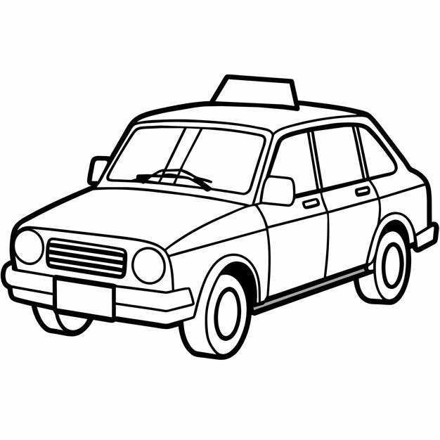Are taxi coloring pages free?