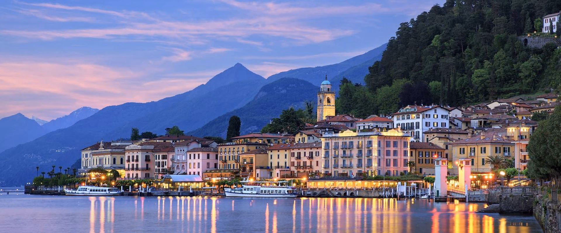 What companies run services from Lecco (station) to Bellagio?