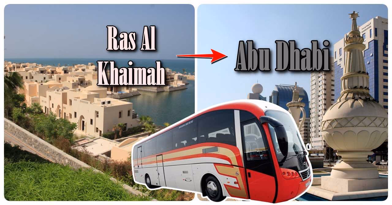 Are there air conditioned buses from Abu Dhabi to Ras Al Khaimah?