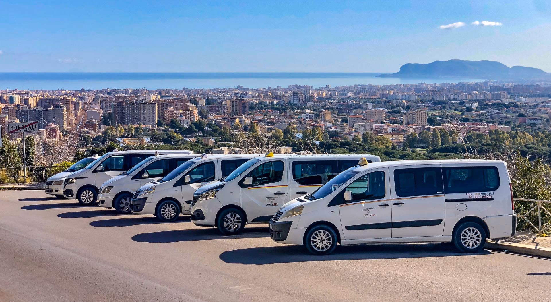 What companies run services between Palermo and Monreale (station)?