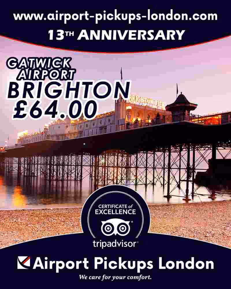 How far is Gatwick Airport from Brighton?