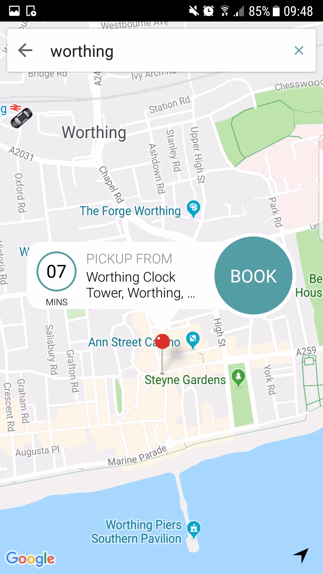 How to get from Worthing to Brighton?