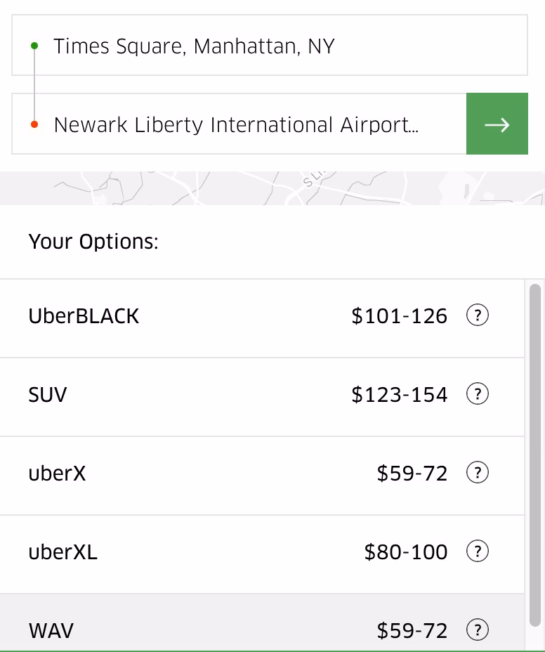 How far is Manhattan from Newark Airport (EWR)?