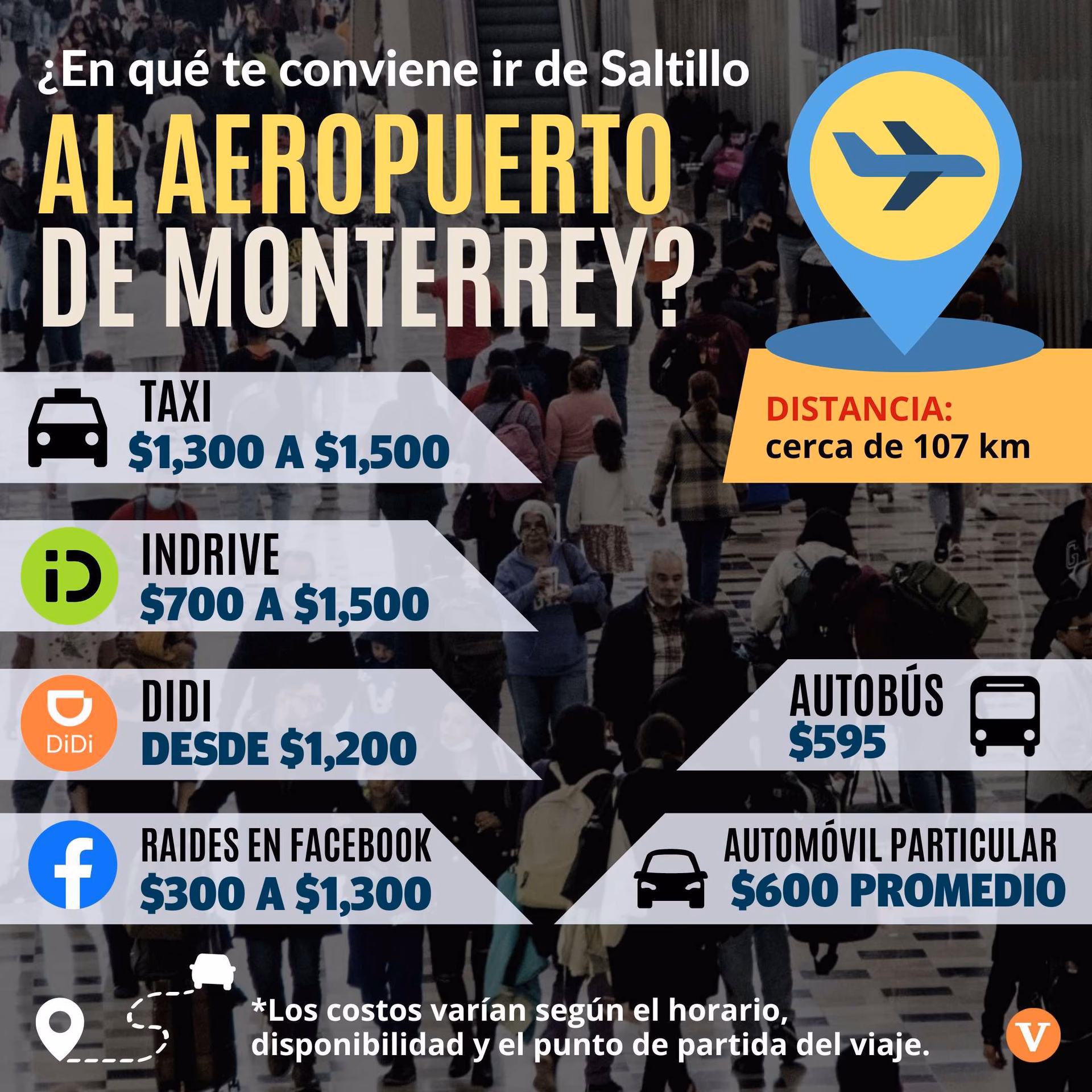 ¿Cuánto cuesta un taxi de Monterrey a San Pedro Garza García?