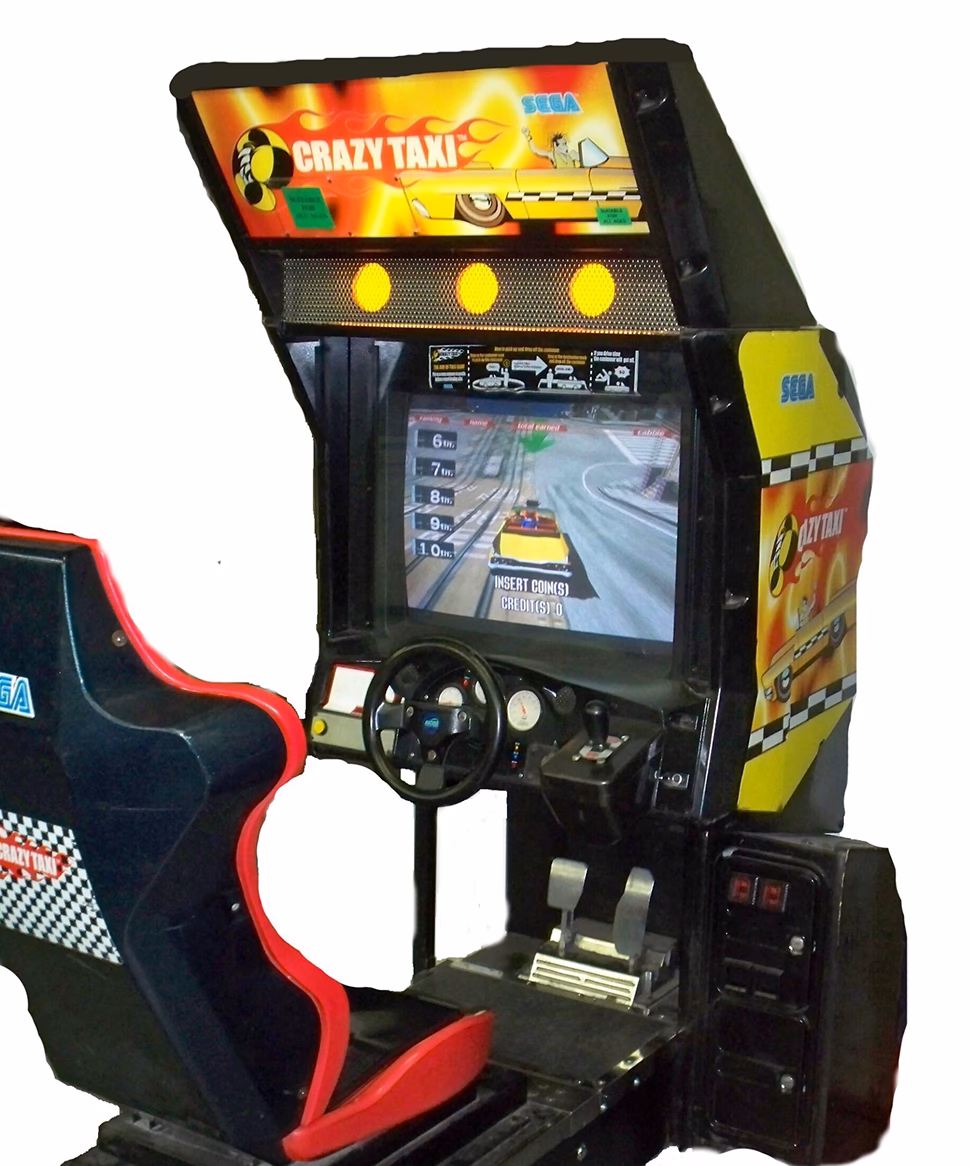 What is Crazy Taxi arcade machine?