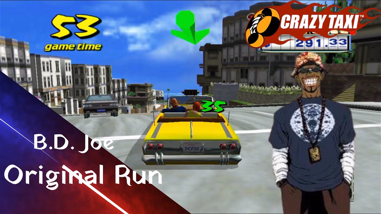 Does Joe drive a taxi in Sonic & All-Stars Racing Transformed?