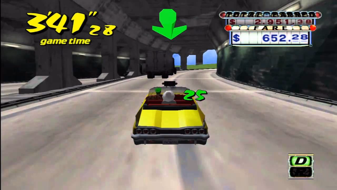 What is a mini-play version of Crazy Taxi?