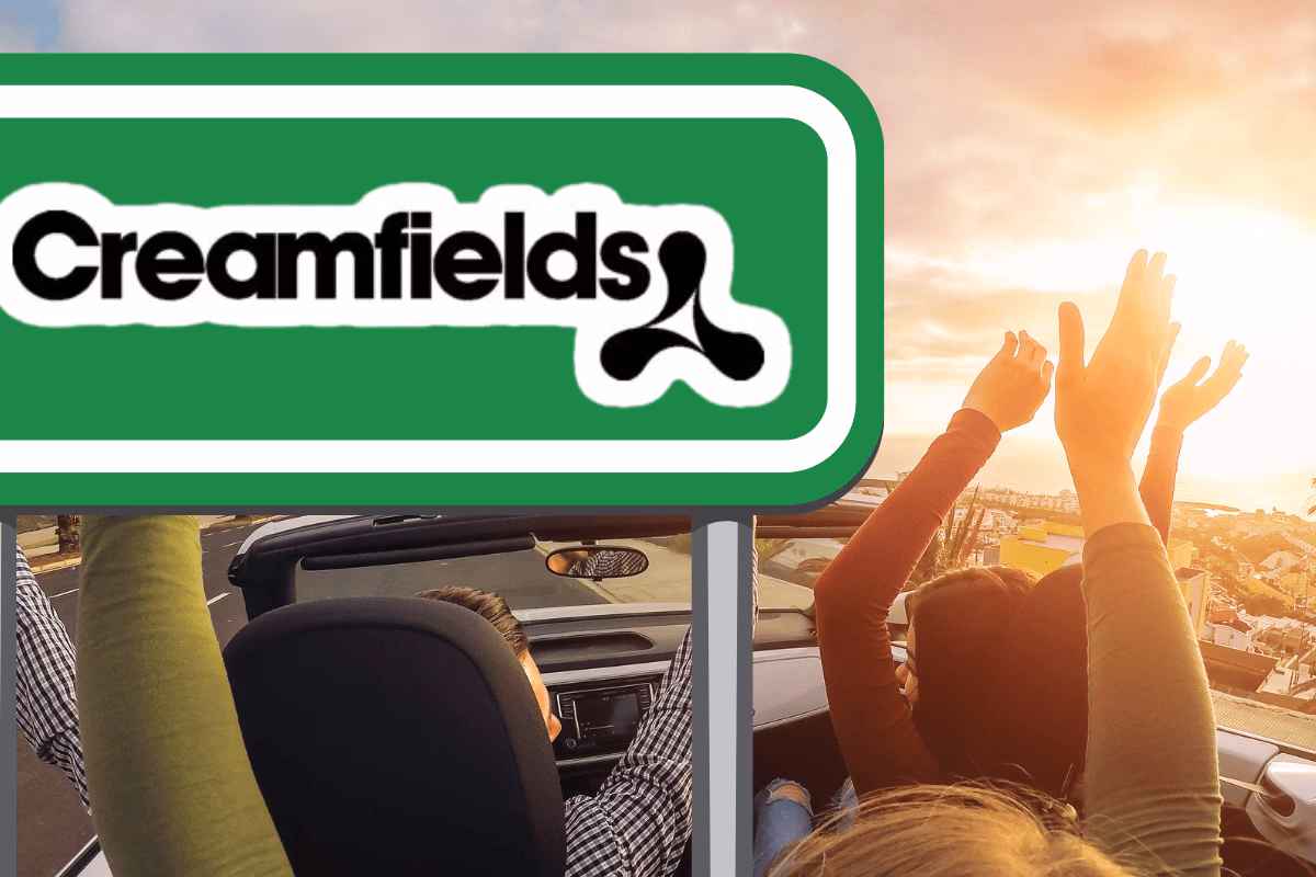 What companies run services between Manchester and Creamfields?