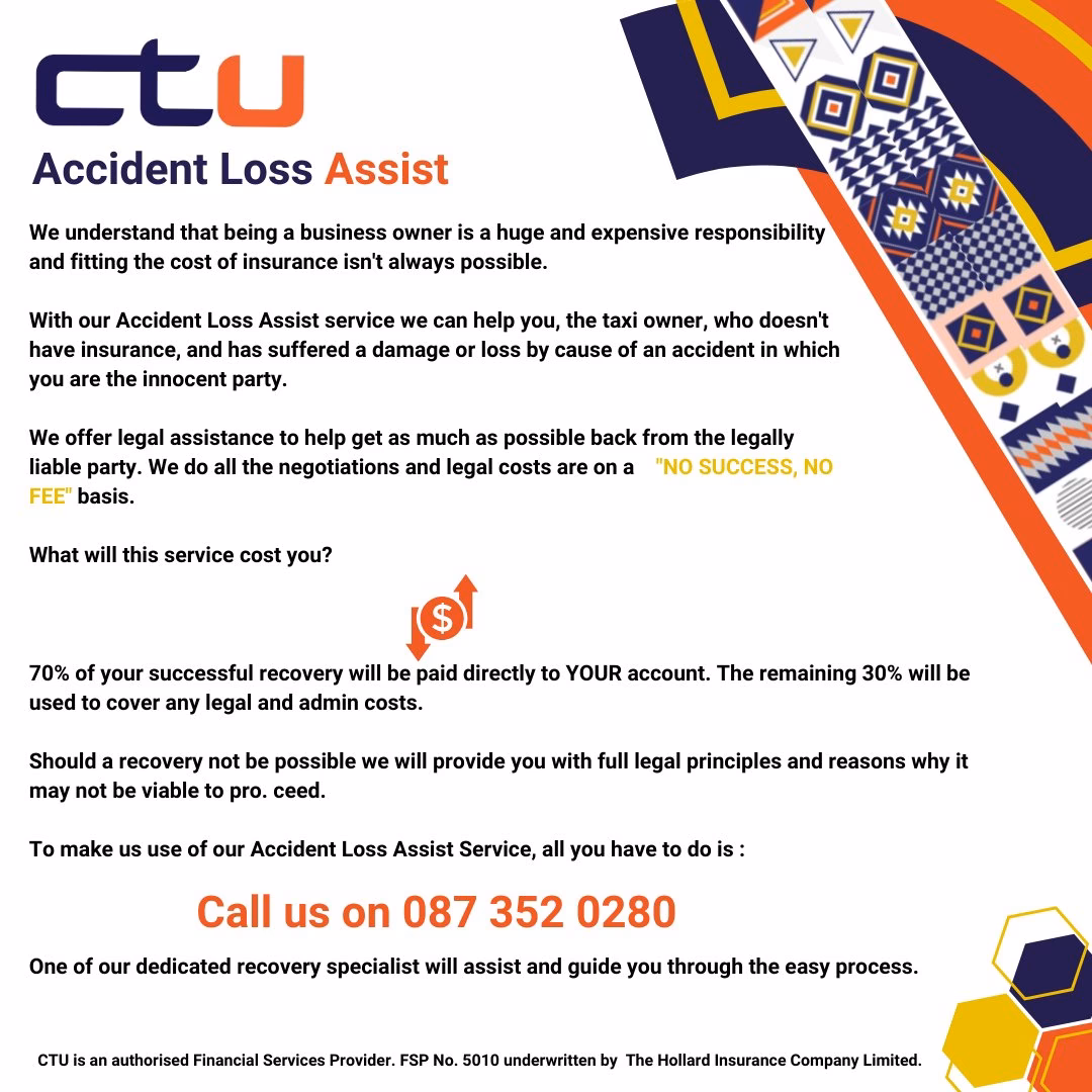 What does CTU taxi insurance cover?