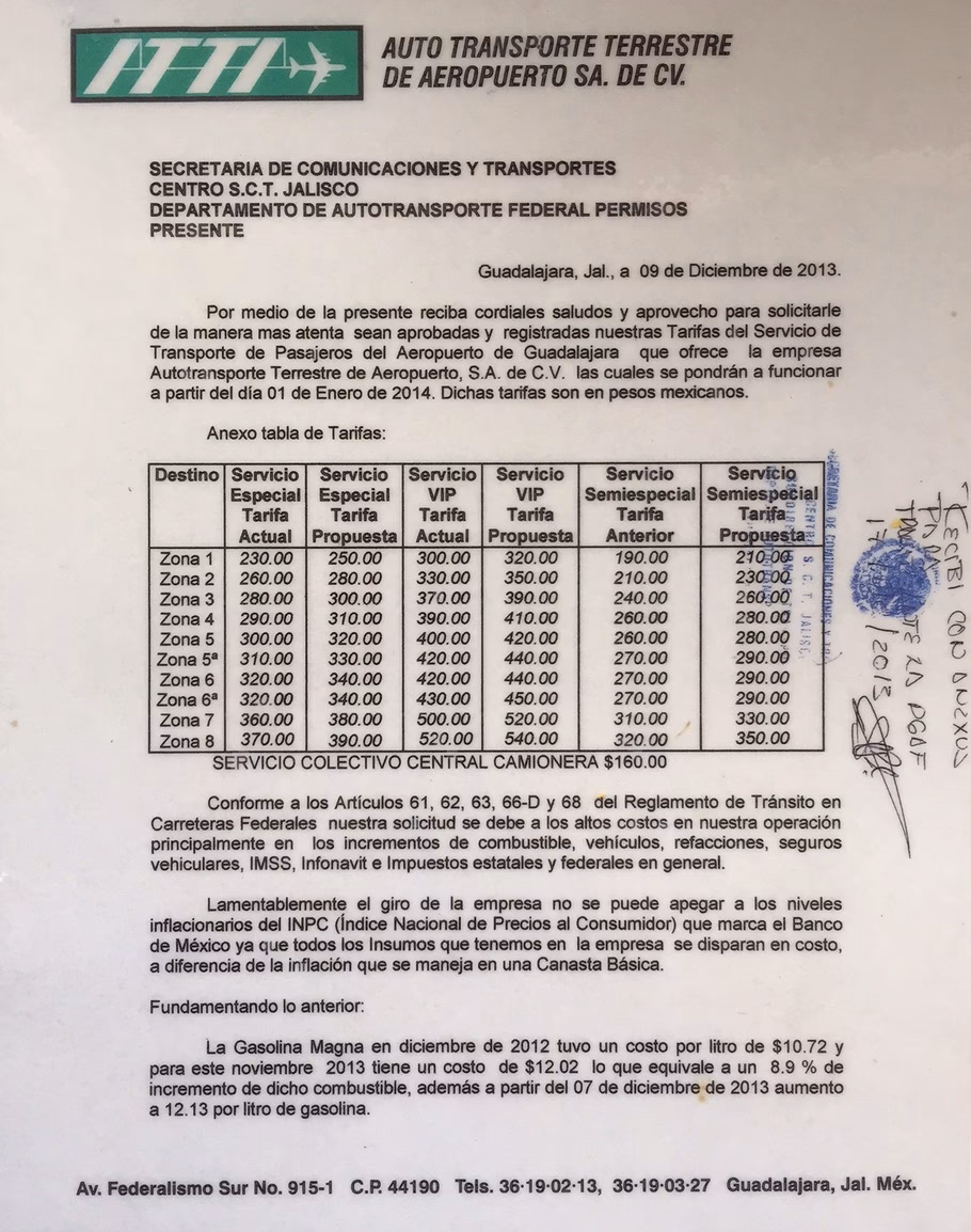 ¿Cuánto cobra un taxi del aeropuerto de Guadalajara a Zamora?