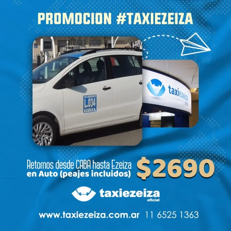 ¿Cuánto cuesta un taxi en Ezeiza?