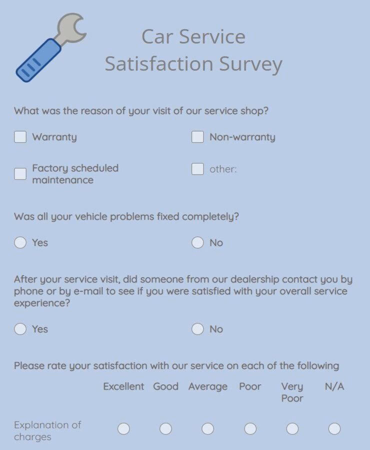 What is a taxi service survey?