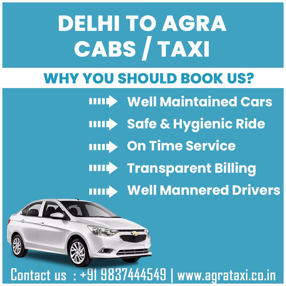 How to book an outstation cab from Delhi to Agra?