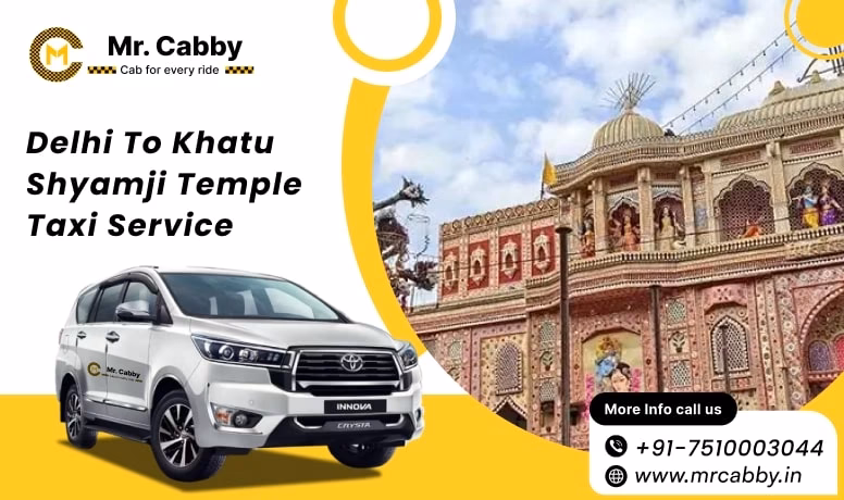 How to book a cab from Delhi to Khatu Shyam?