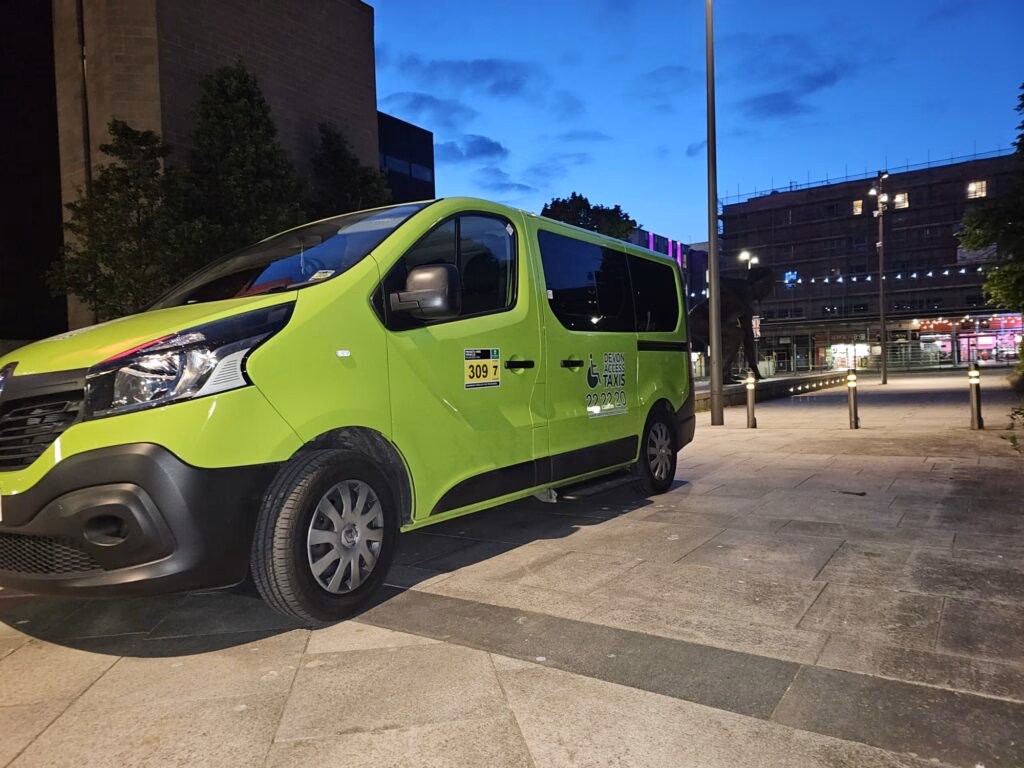 What is a wheelchair-accessible taxi?