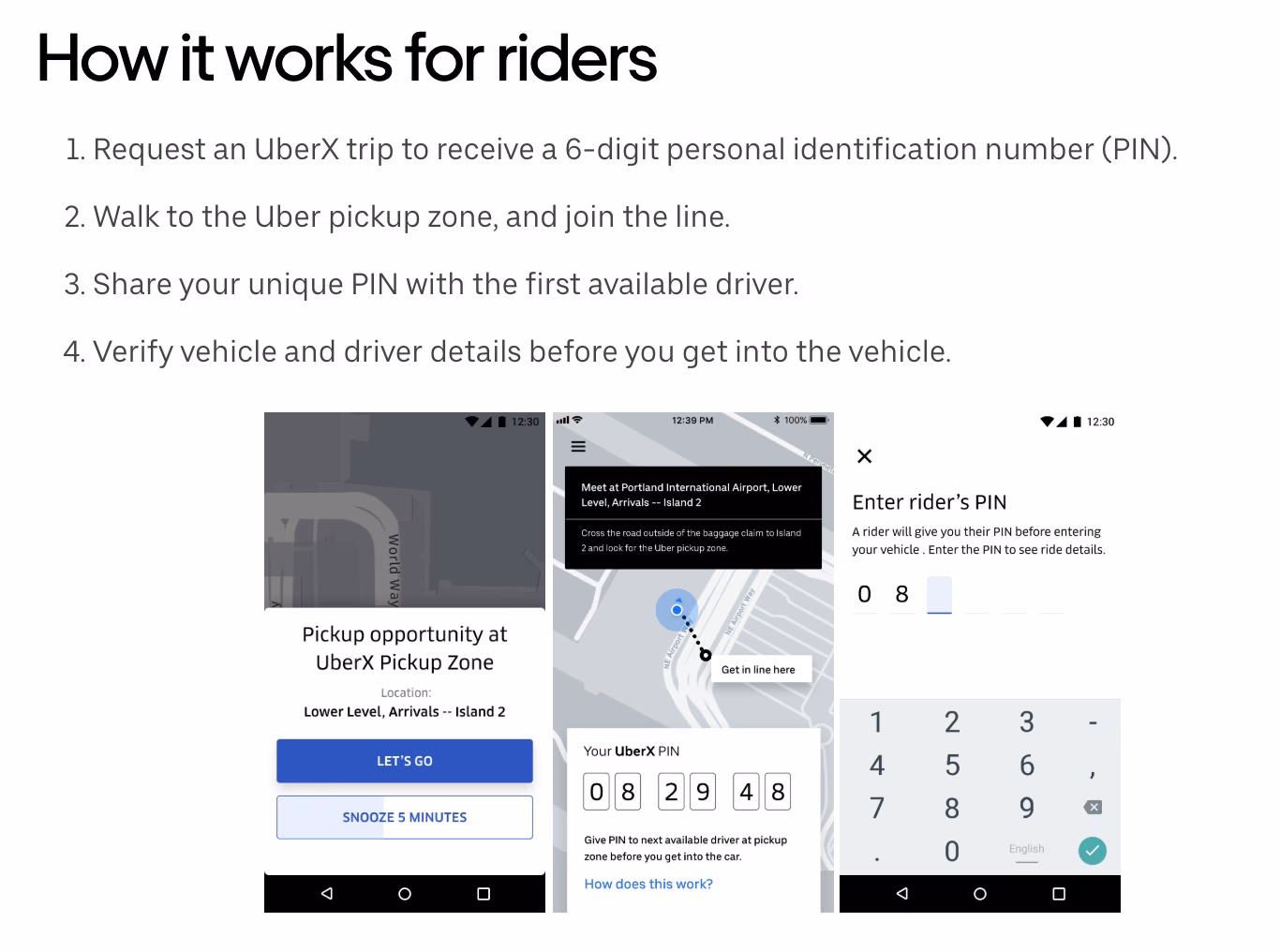 How do I pay for an Uber ride if I don't use my card?