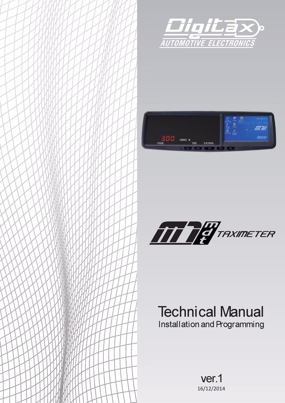How does the digitax M1 taximeter work?