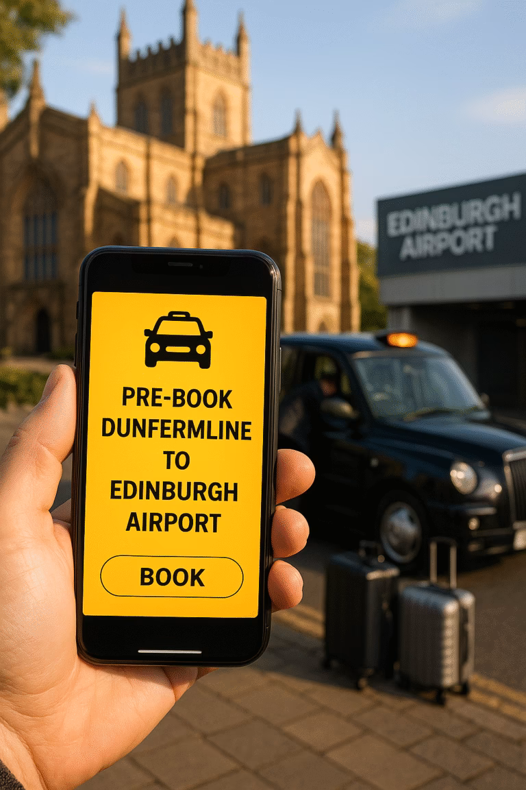 How many buses are there from Dunfermline to Edinburgh Airport?