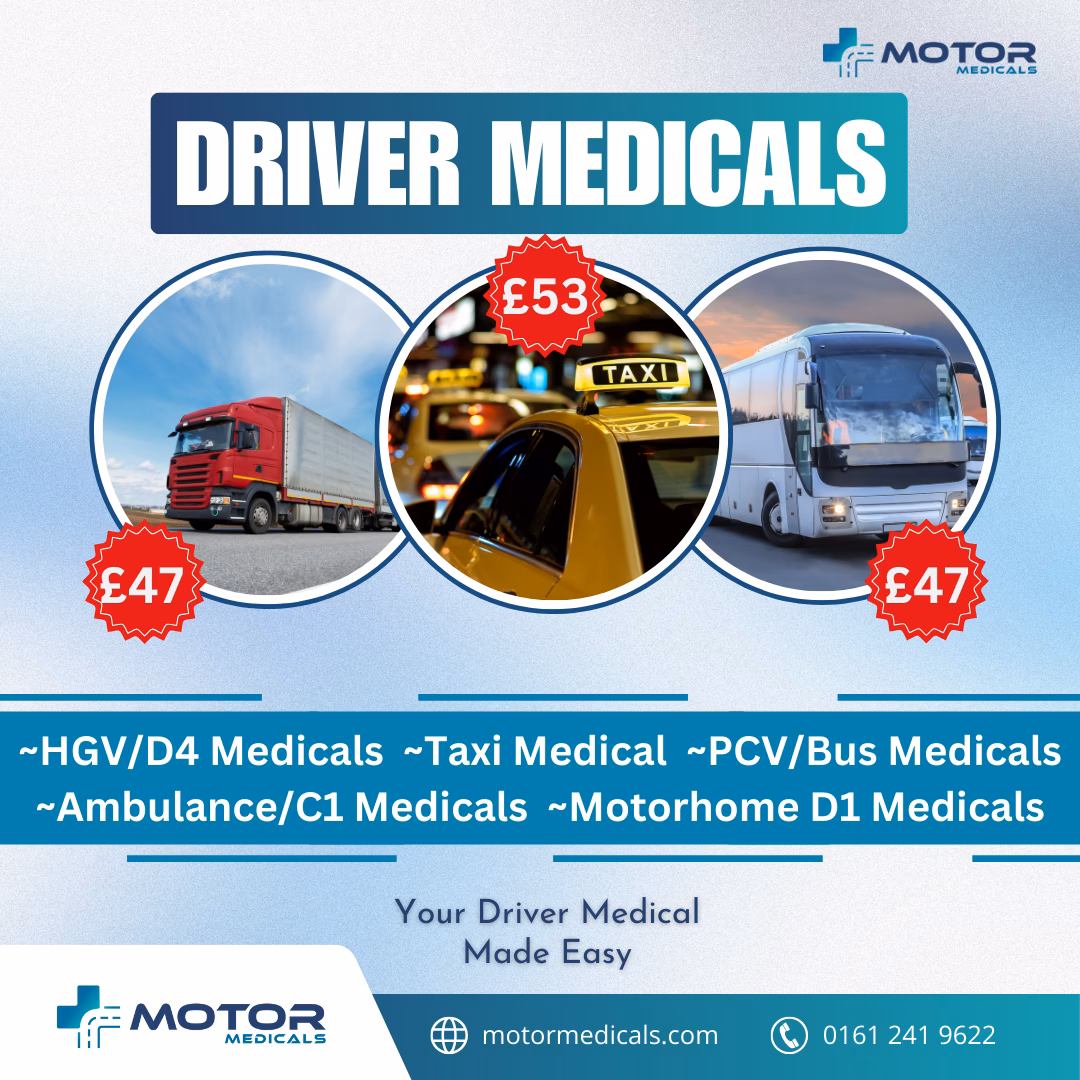 What are the DVLA taxi medical requirements?