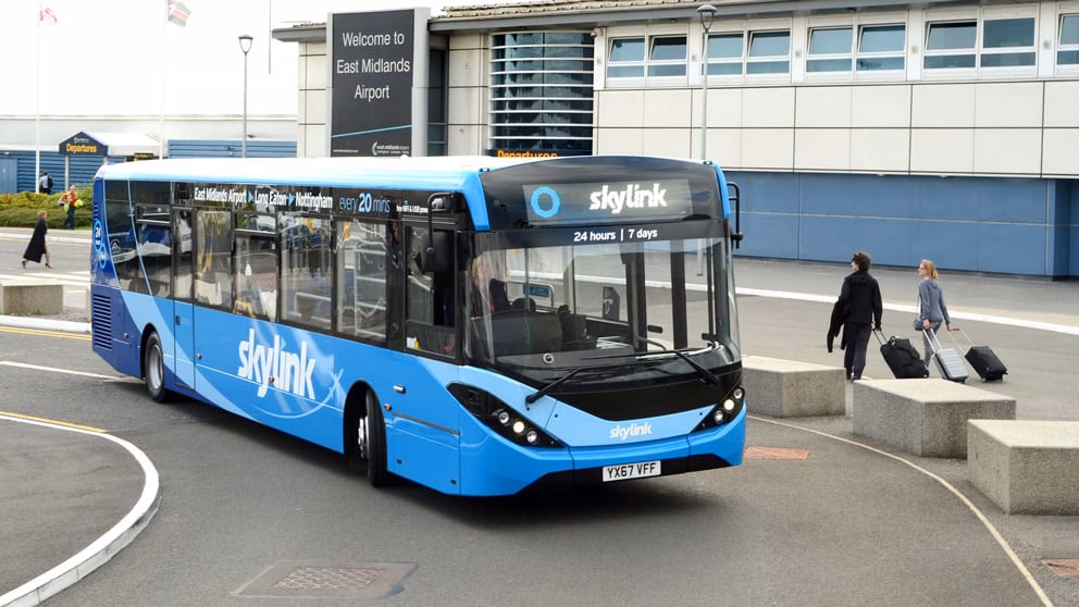 How far is Kegworth from East Midlands Airport?