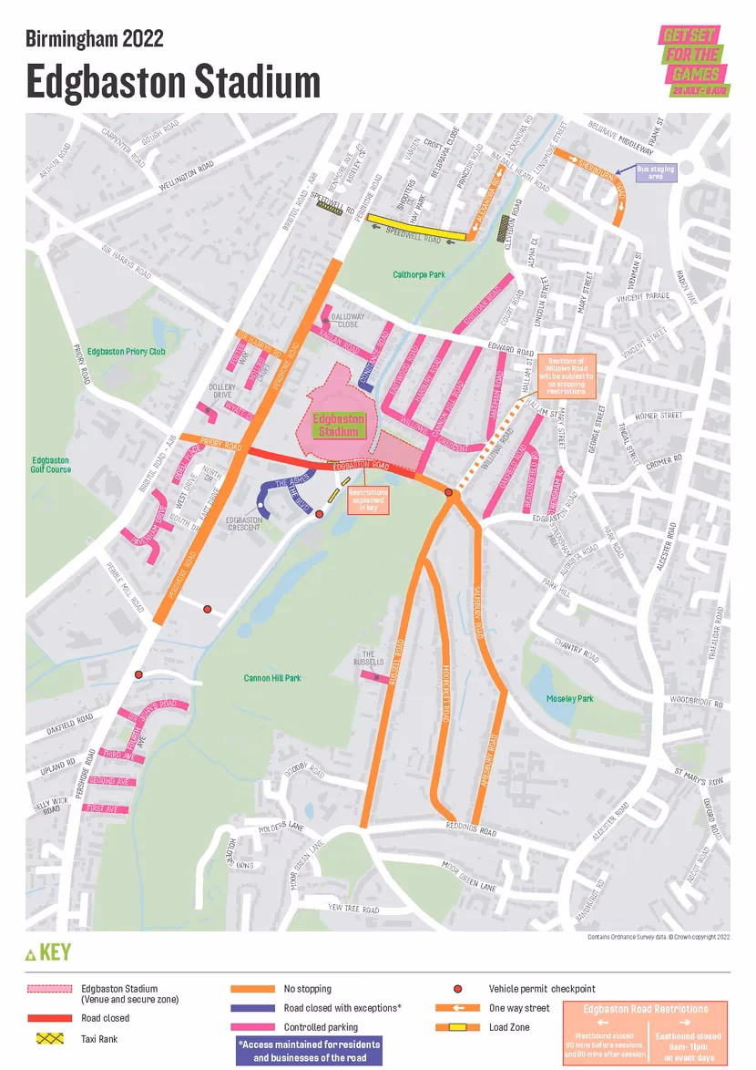 Where is Edgbaston Cricket Ground?
