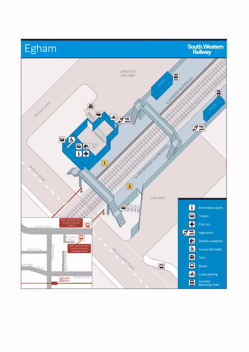 Are Egham railway tickets accessible?