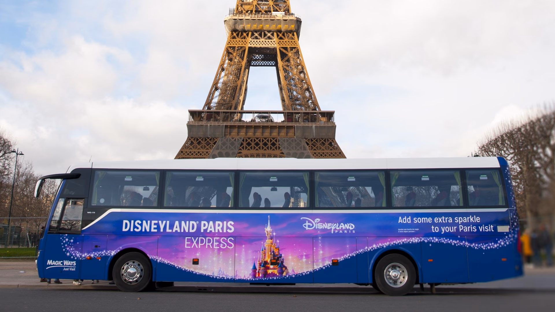 How do I book a car from the Eiffel Tower to Disneyland?