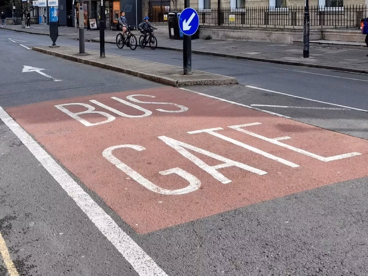 What are Cambridgeshire's new 'bus gates'?