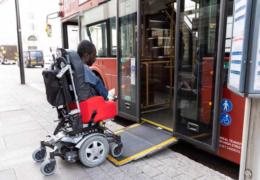Can a taxi accommodate a wheelchair or a guide dog?