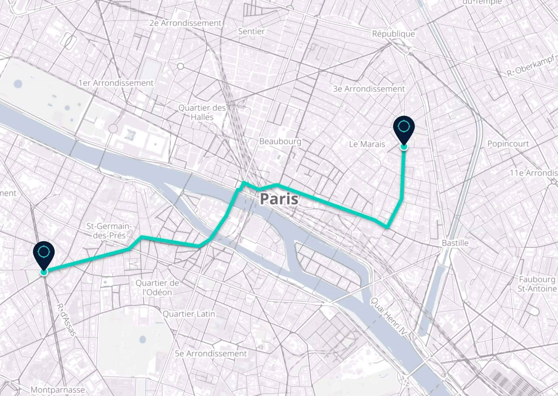 Comment Aller de Bastille à gare du Nord ?