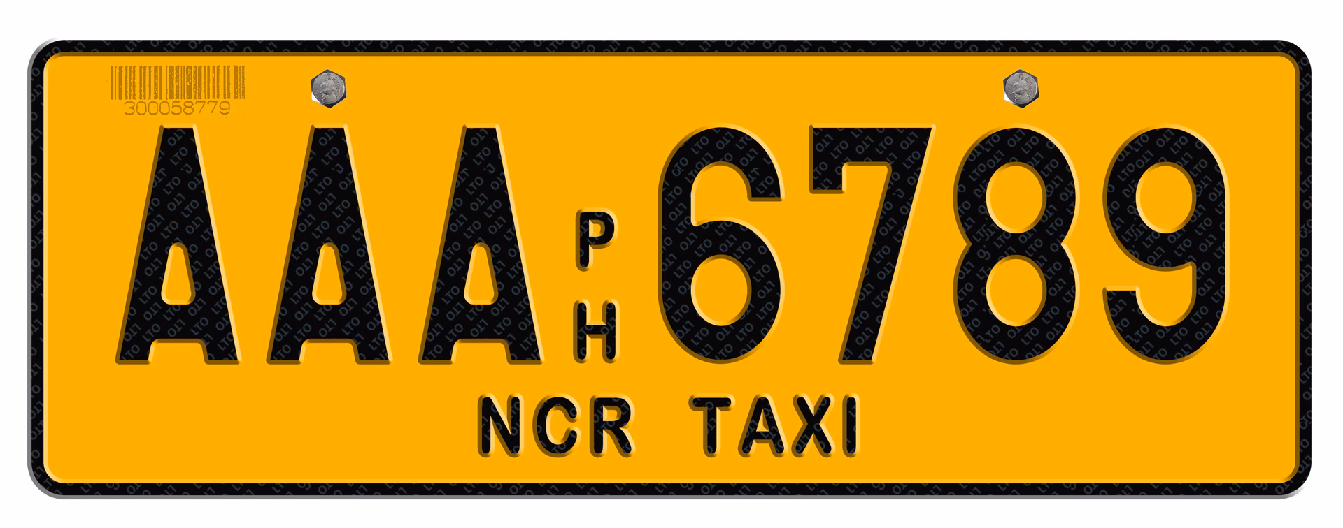 What does a Philippine plate number mean?