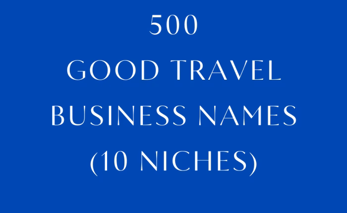 What is a good travel agency name?