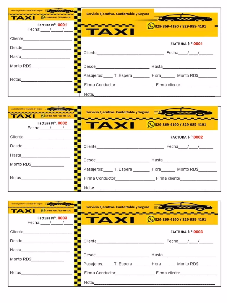 ¿Cuándo es obligatoria la factura electrónica en taxi?