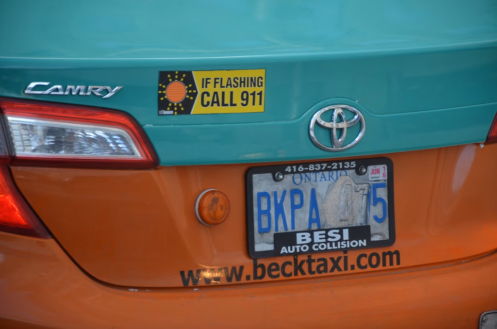 What does a number plate mean on a car?