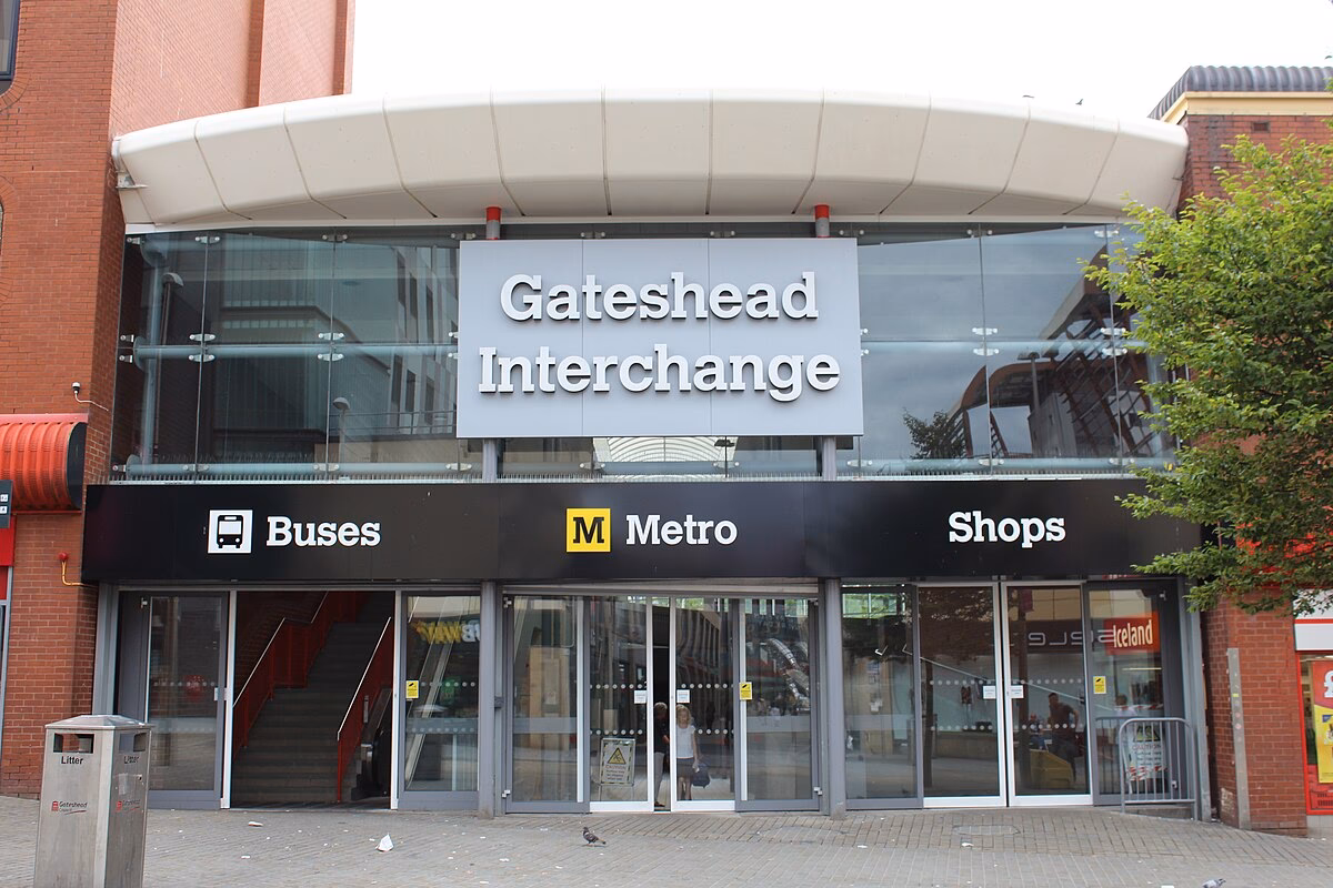Where is Gateshead bus station?