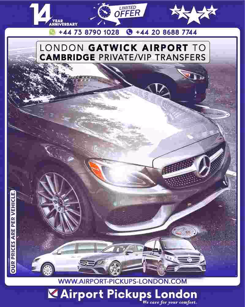 How far is Cambridge from Gatwick Airport?