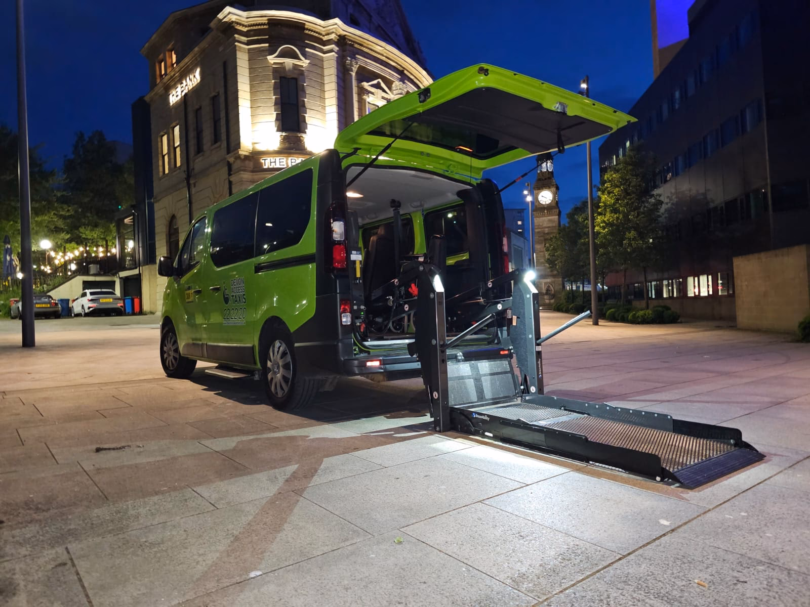 Who is the wheelchair taxi company?