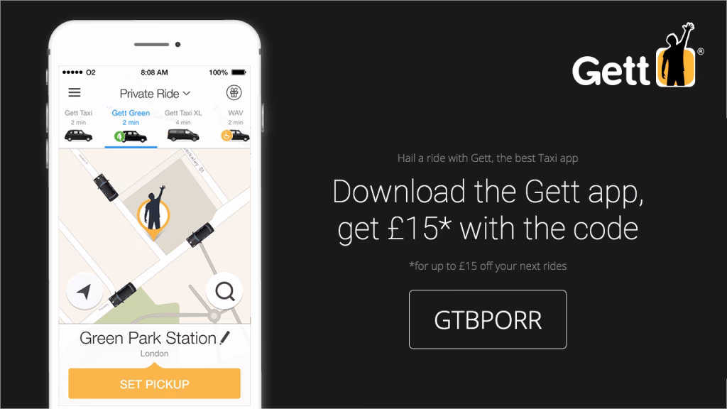 Where can I use Gett?