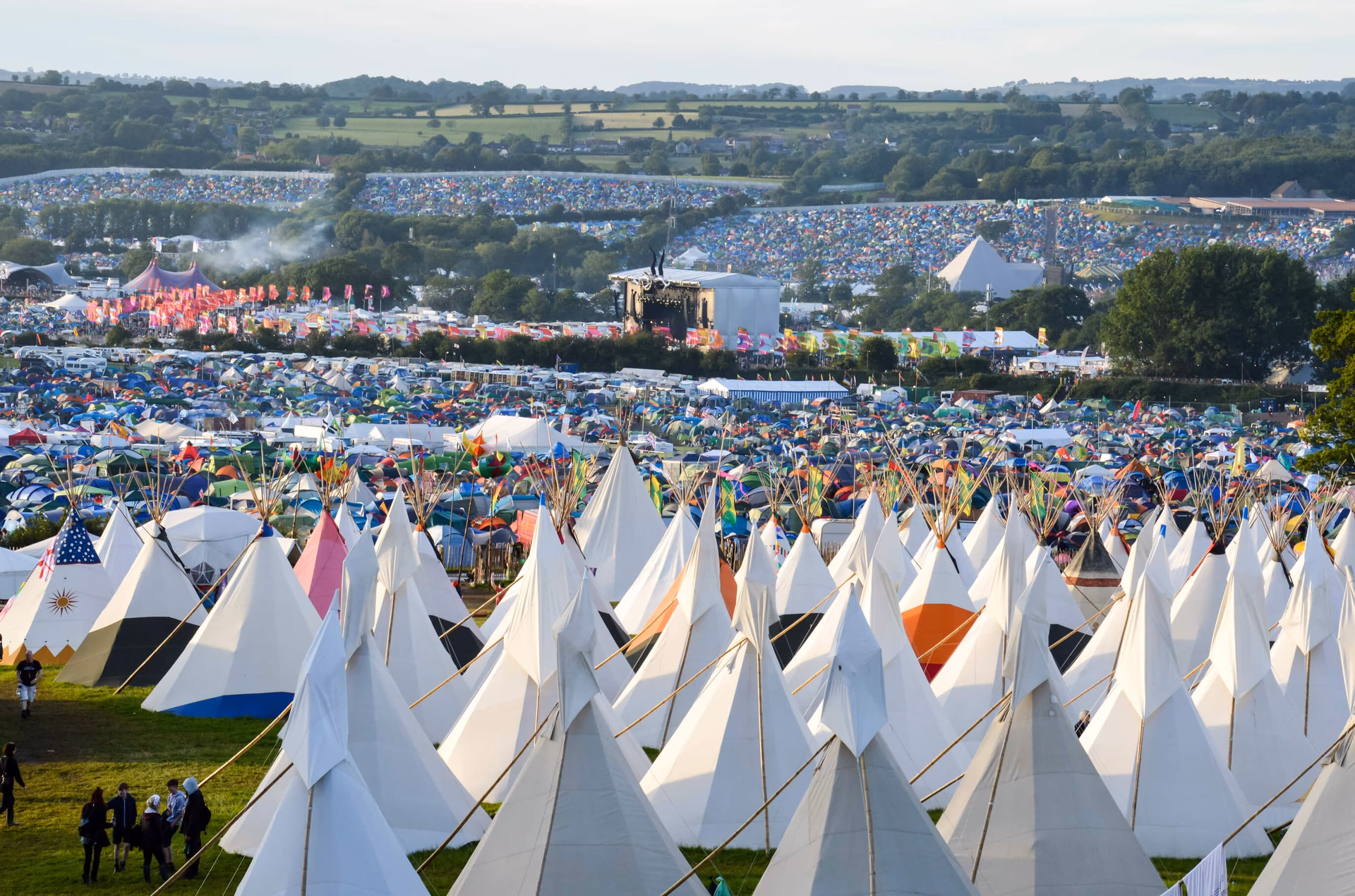 How many people go to Glastonbury Festival each year?
