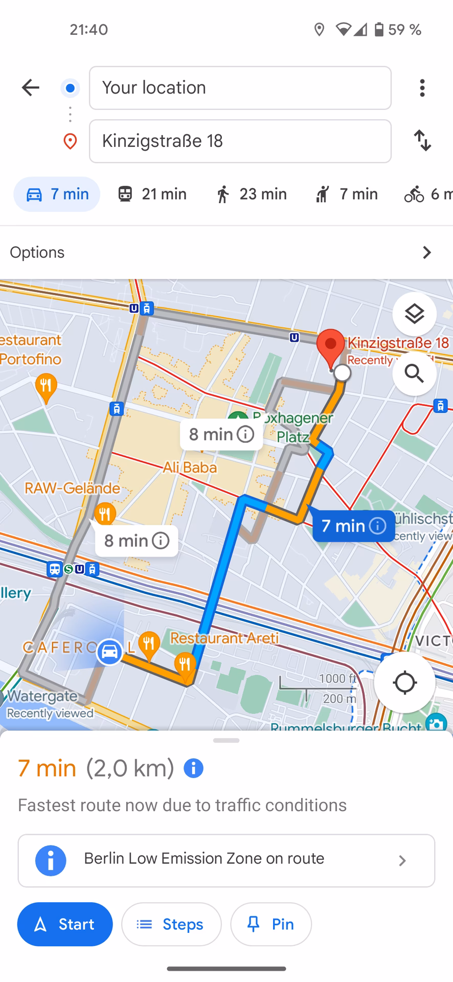 How to use Google Maps for taxi hailing?